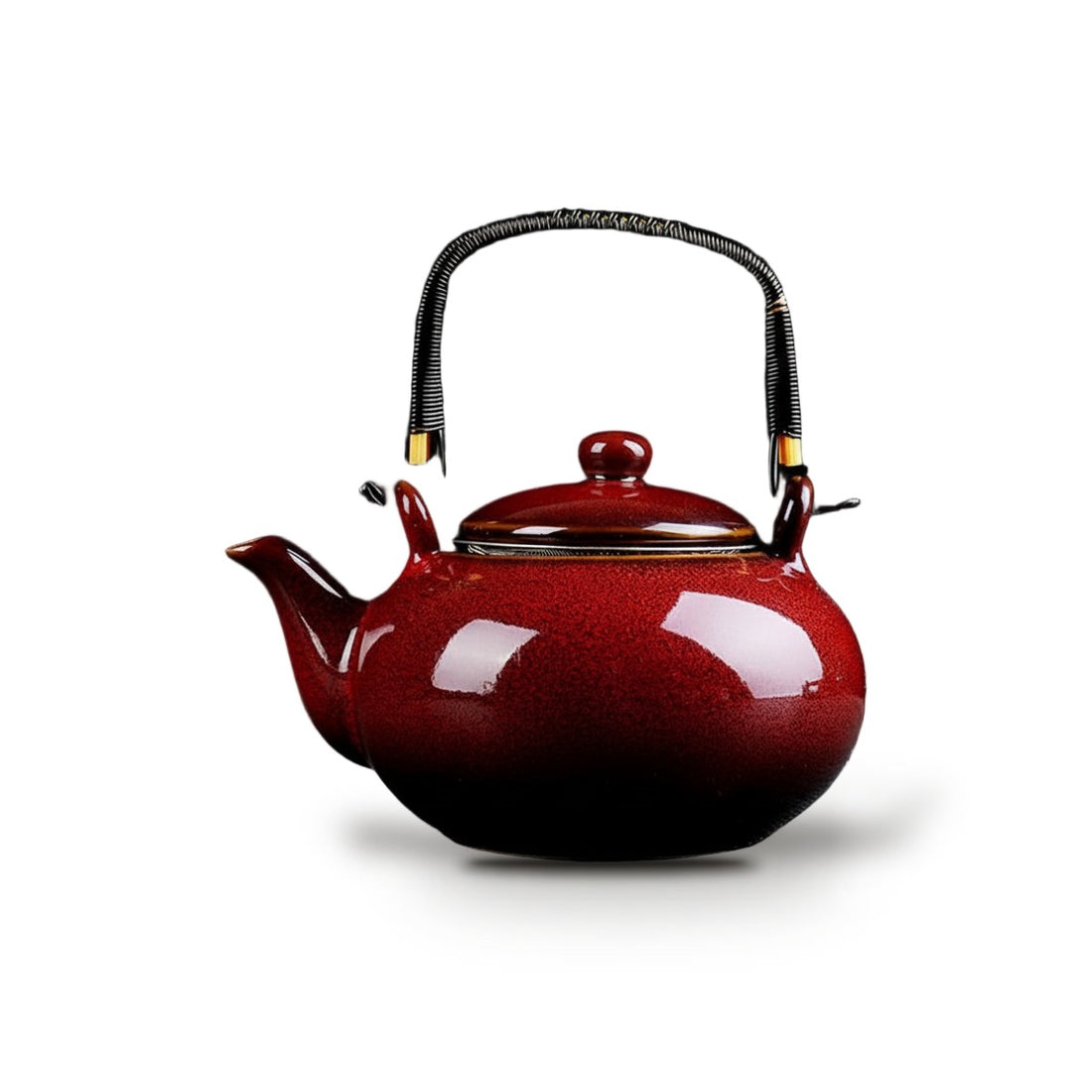 Théière Japonaise en Porcelaine Yuteki 850 ml - Rouge