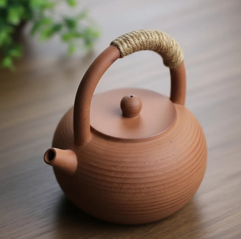 Théière Wabi-Sabi en Terre Naturelle – 350 ml