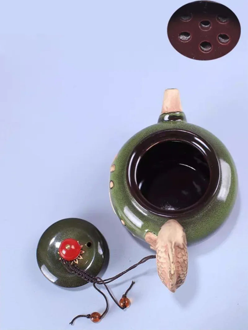 Théière Japonaise en Céramique Sculptée 210 ml