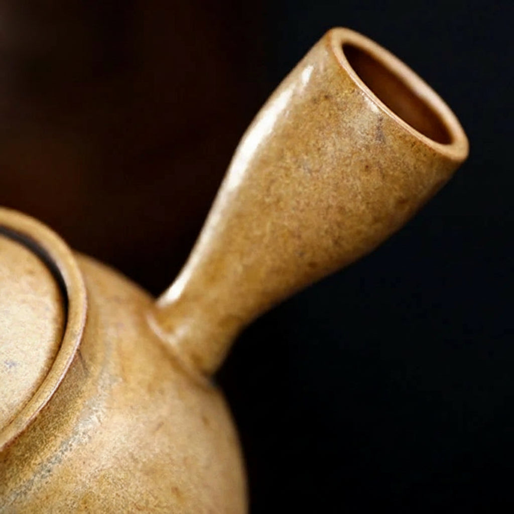 Théière japonaise Kyusu artisanale en céramique 150 ml