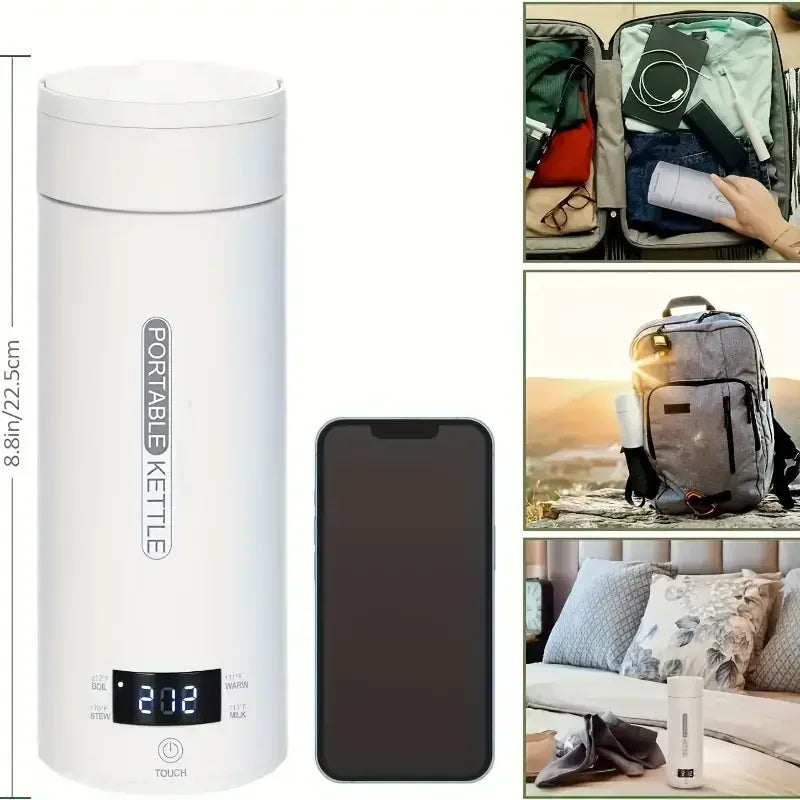 Bouilloire Électrique Portable en Inox 500 ml