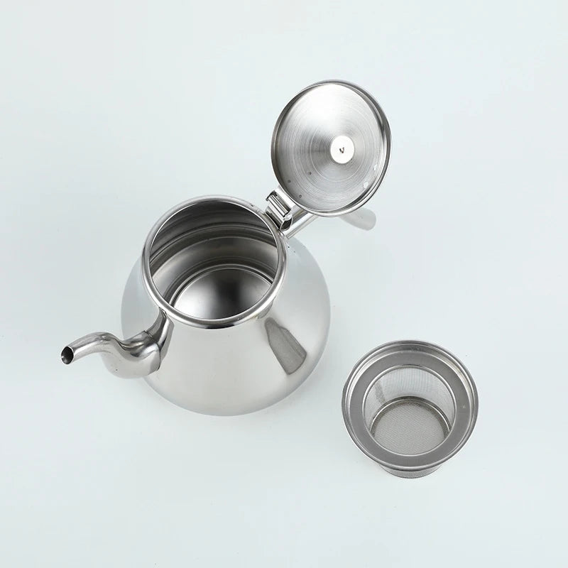 Théière Marocaine en Inox Poli – 1 L / 1,5 L