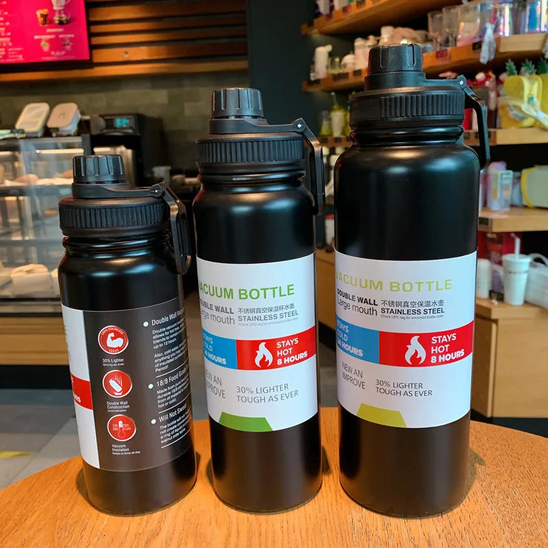 Thermos Isotherme en Acier Inoxydable – 600 ml / 1 L