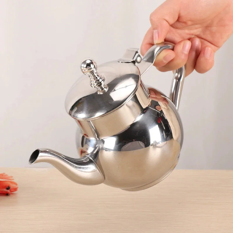 Théière Marocaine Traditionnelle en Inox – 600 / 800 ml