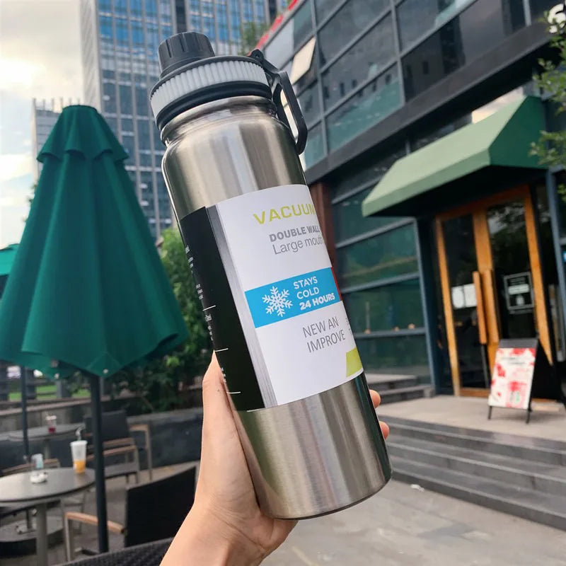 Thermos Isotherme en Acier Inoxydable – 600 ml / 1 L