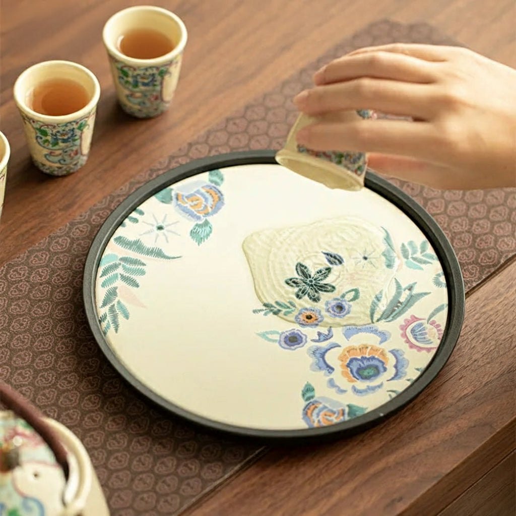 Service à Thé Japonais – Set Complet Peint à la Main en Céramique