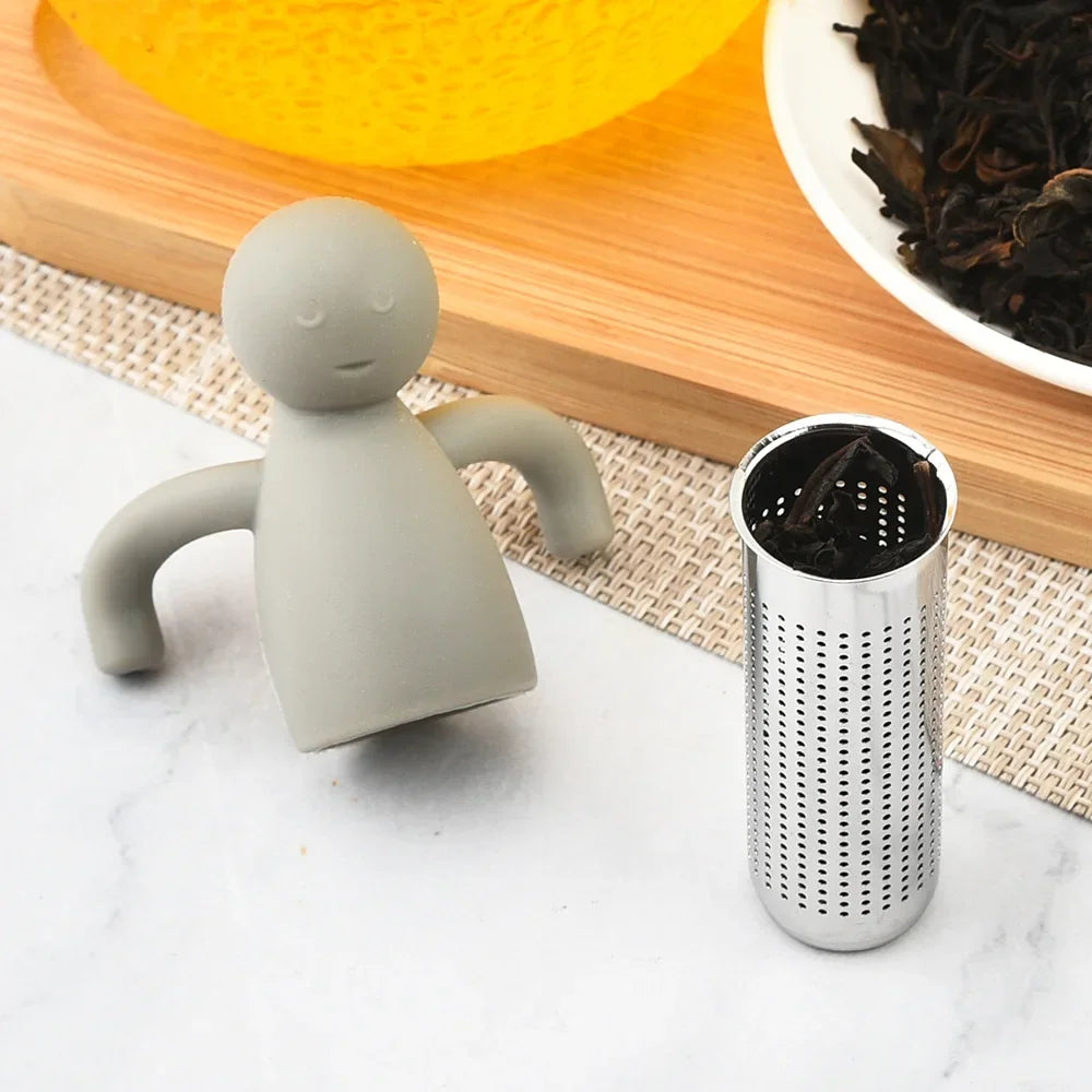 Filtres à thé silicone & inox – Modèle personnage