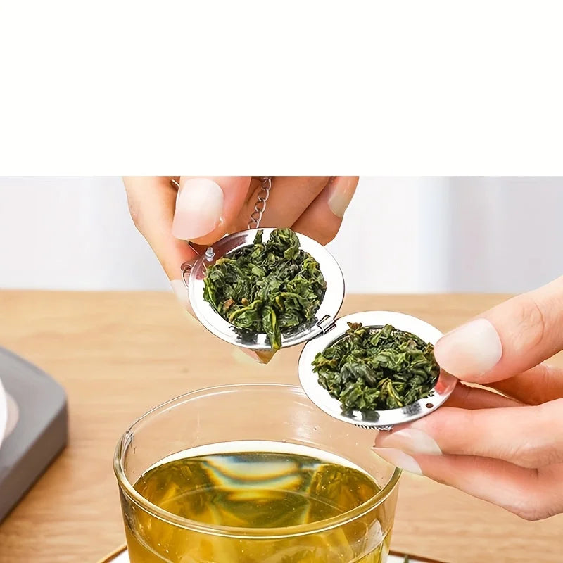 Filtre à thé inox avec chaîne – Infuseur boule