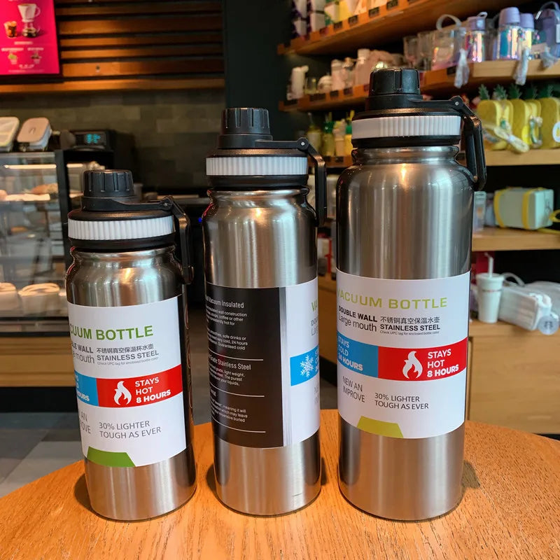 Thermos Isotherme en Acier Inoxydable – 600 ml / 1 L