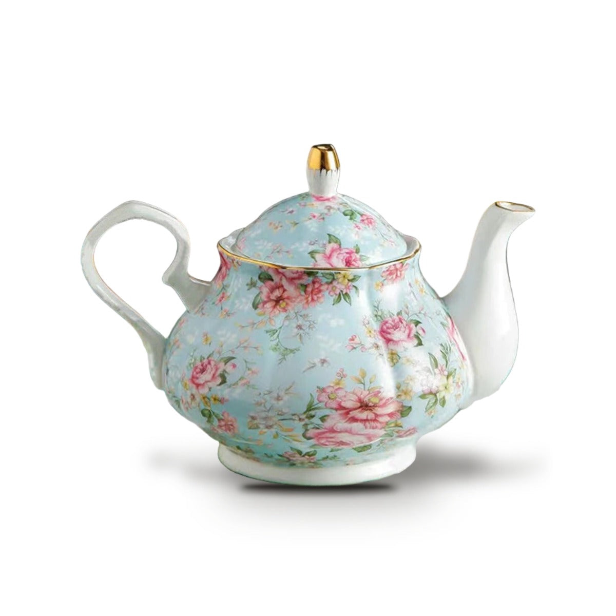 Théière Anglaise en Porcelaine Fine 400 ml - Magnolia rose