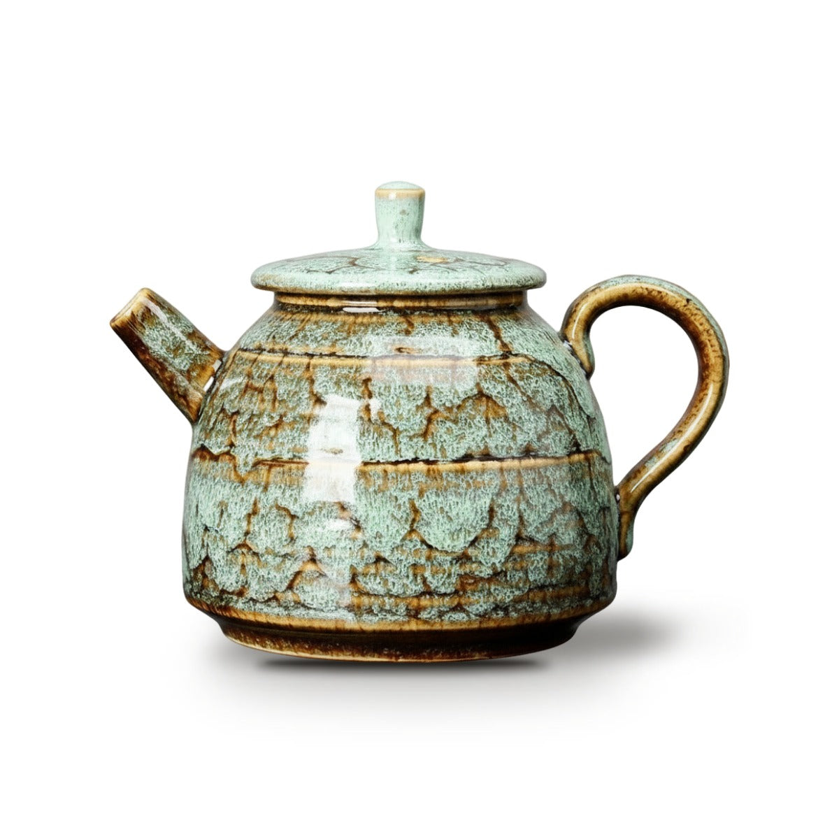 Théière chinoise en céramique Yixing-style Kung Fu Cha 300 ml - Vert