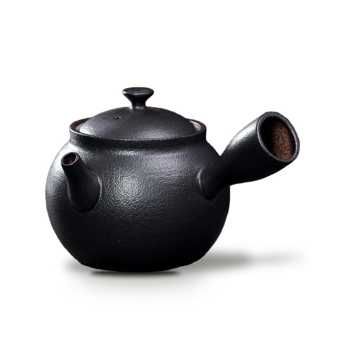 Théière japonaise Kyusu artisanale en céramique 150 ml - Noir