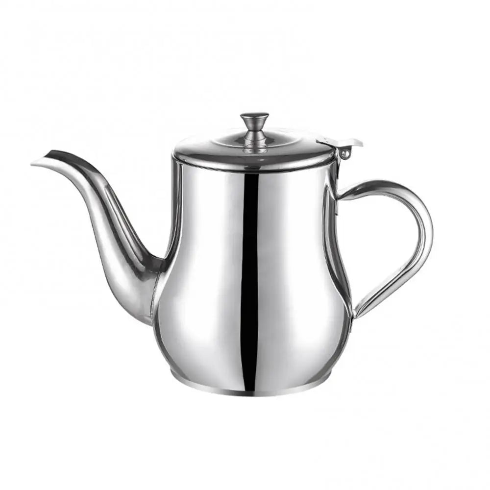 Grande théière marocaine en inox argent 950 ml style traditionnel