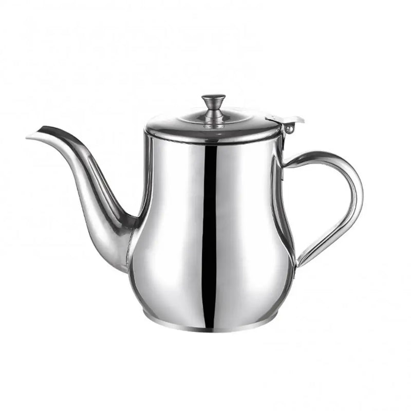 Grande théière marocaine en inox argent 950 ml style traditionnel
