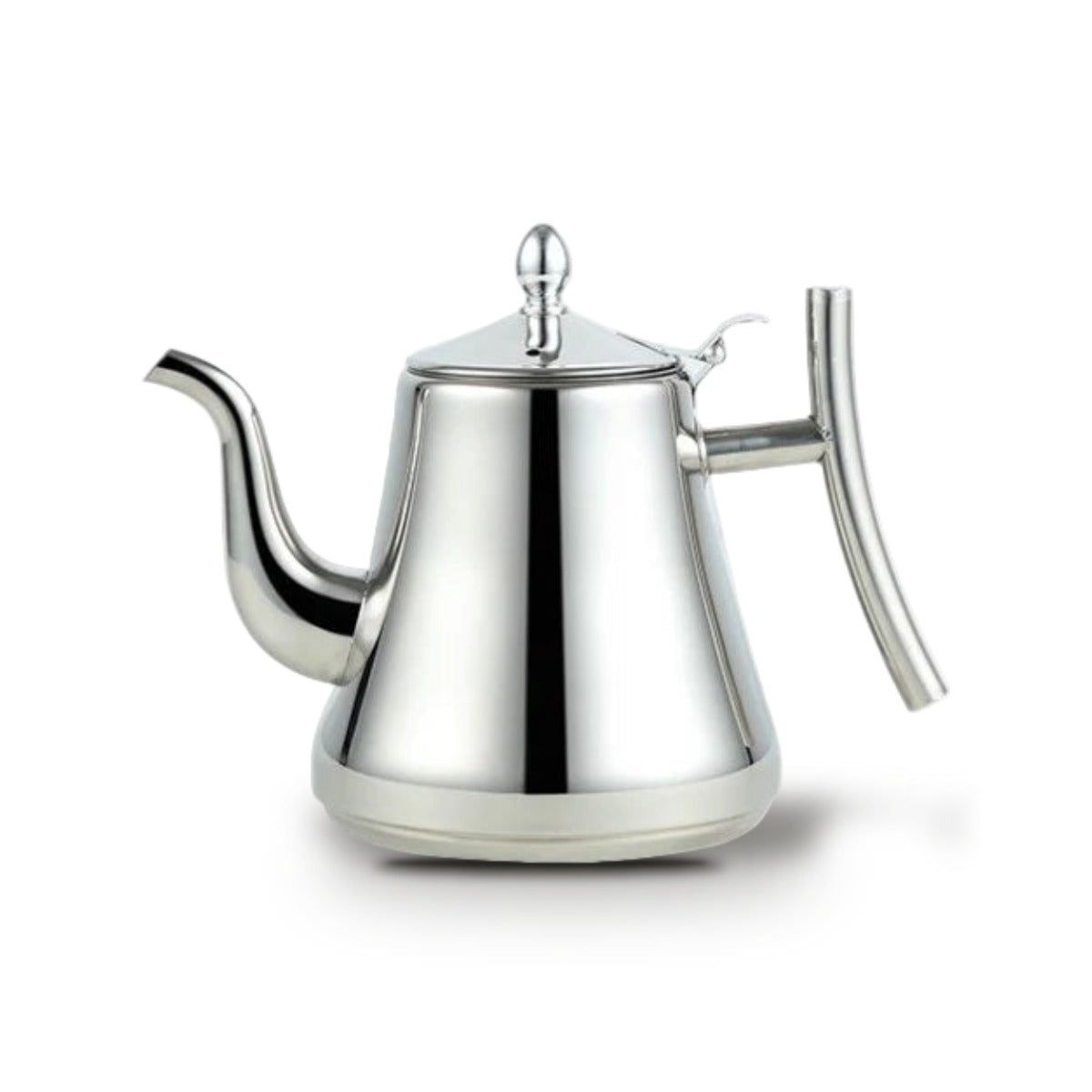 Théière Marocaine en Inox Poli - Argent 1 L